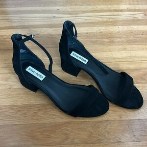 Steve Madden Ireneew Black Suede Heels